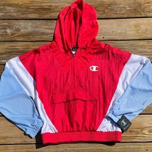 Champion Mesh Cropped Hoodie